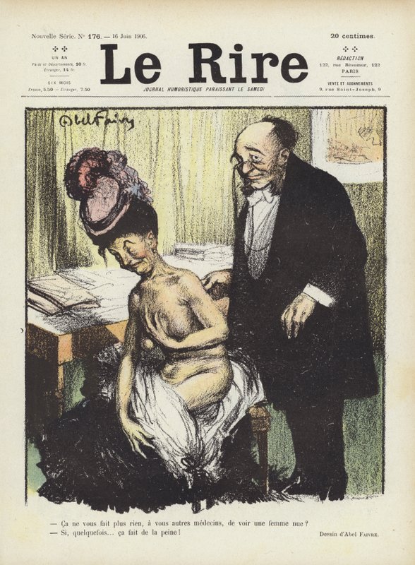 Le Rire için İllüstrasyon by Jules Abel Faivre