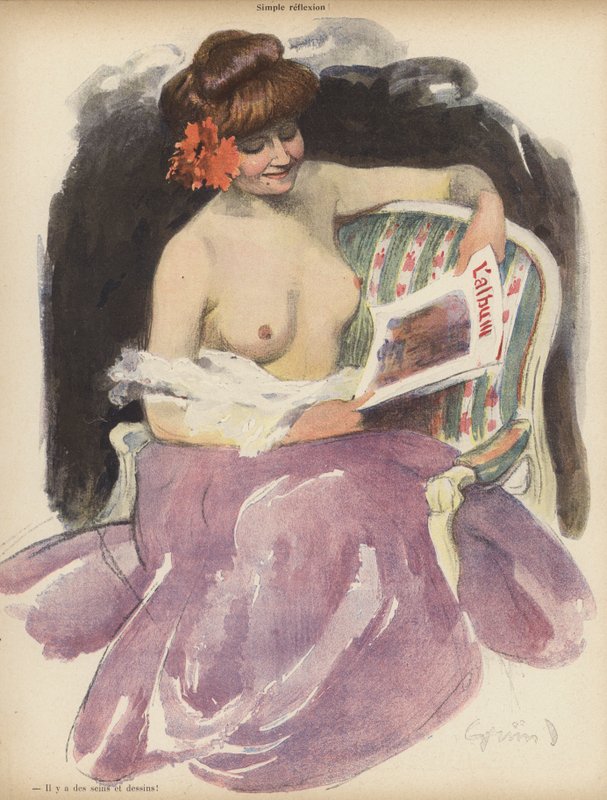 Basit Yansıma (renkli taş) by Jules Alexandre Gruen or Grun