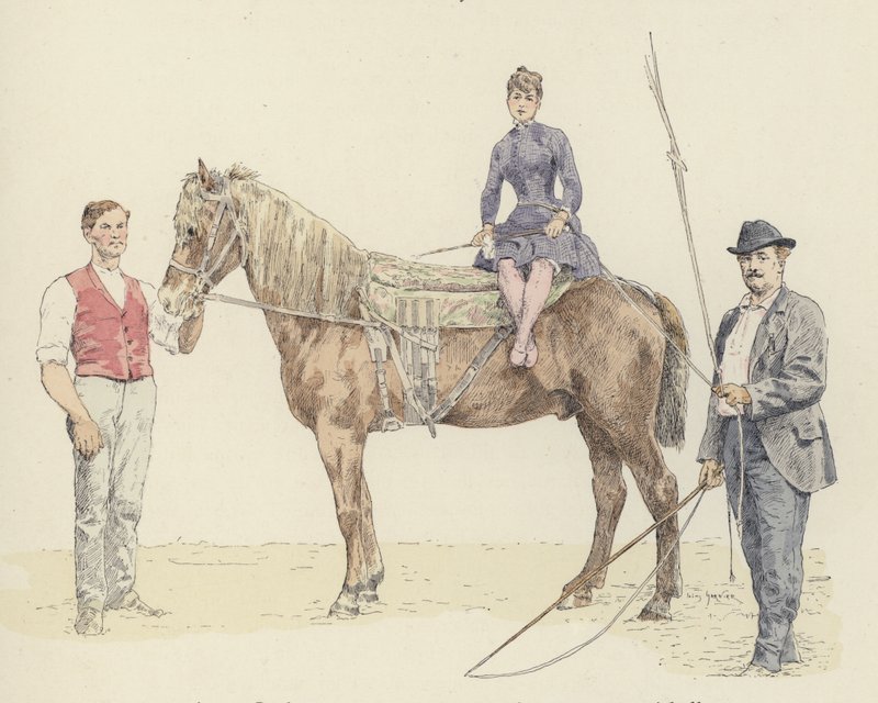 At eğitmenleri (renkli taş) by Jules Arsene (after) Garnier
