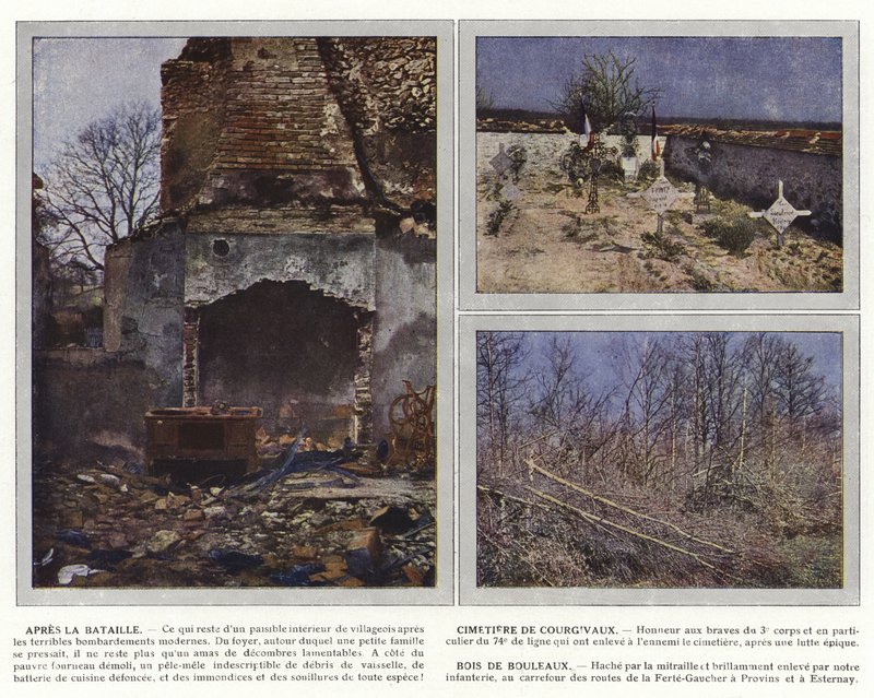 Savaştan sonra, Courgivaux Mezarlığı, Huş Ağacı by Jules Gervais Courtellemont