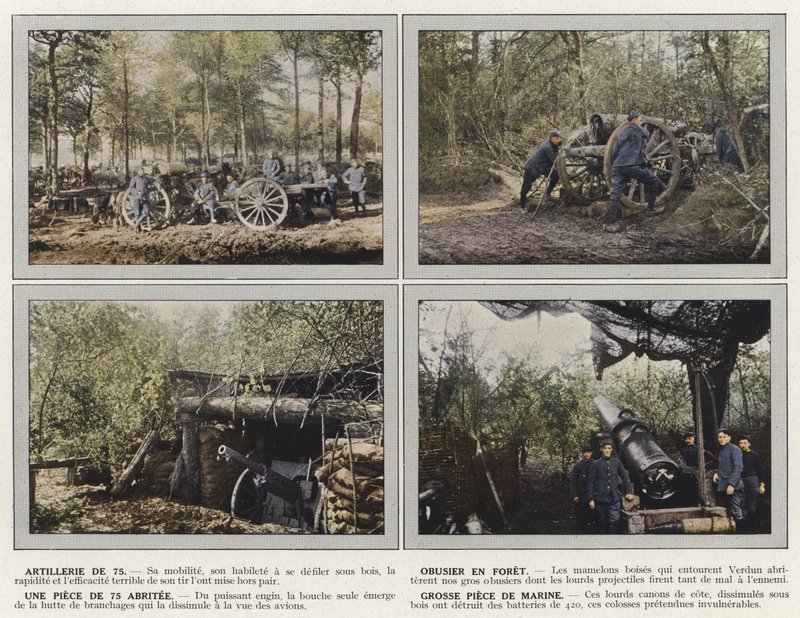 75 Topçu, Matkap Obüsü, Tek Parça 75 Korumalı, Büyük Deniz Parçası by Jules Gervais Courtellemont