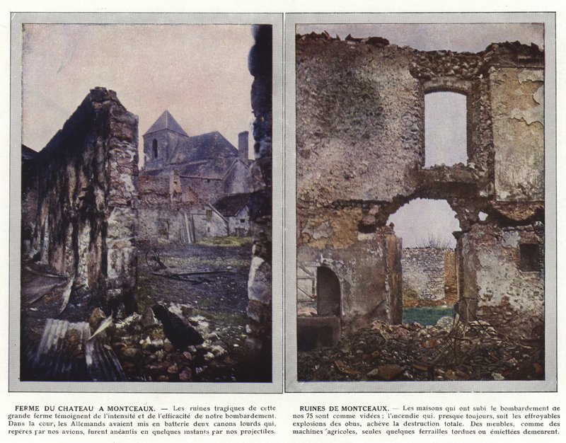 Ferme du Chateau a Montceaux, Ruins of Montceaux turk by Jules Gervais Courtellemont