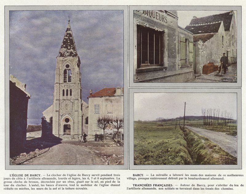 Barcy Kilisesi, Barcy, Tranchees Francaises by Jules Gervais Courtellemont
