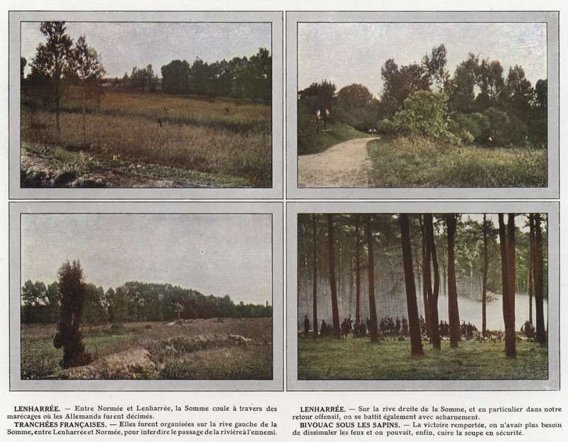 Lenharree, Lenharree, Tranchees Francaises, Firs Altında Bivouac by Jules Gervais Courtellemont