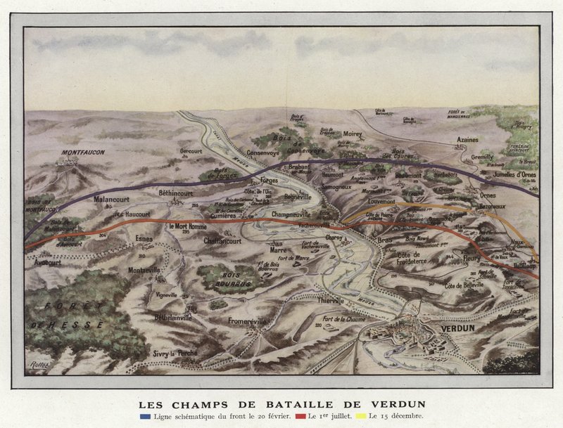 Verdun Savaş Alanları by Jules Gervais Courtellemont