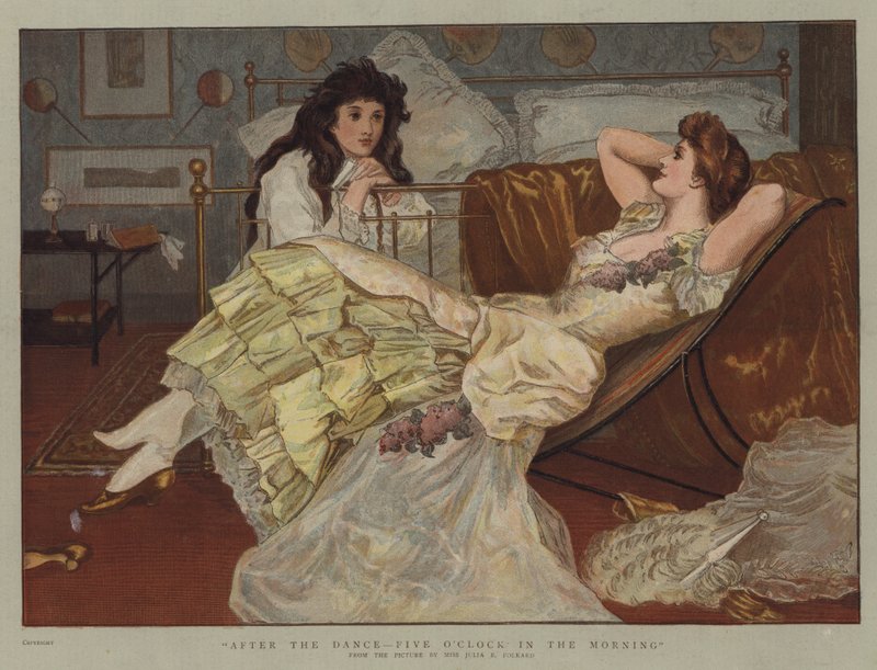 Danstan Sonra, Sabahın Beşi (chromolitho) by Julia Bracewell Folkard