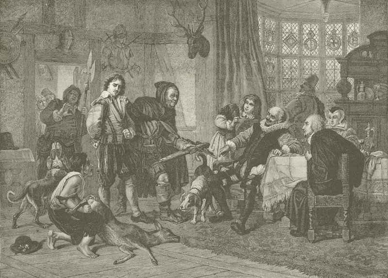 Shakespeare geyik hırsızlığından tutuklandı by Julius Friedrich Anton Schrader
