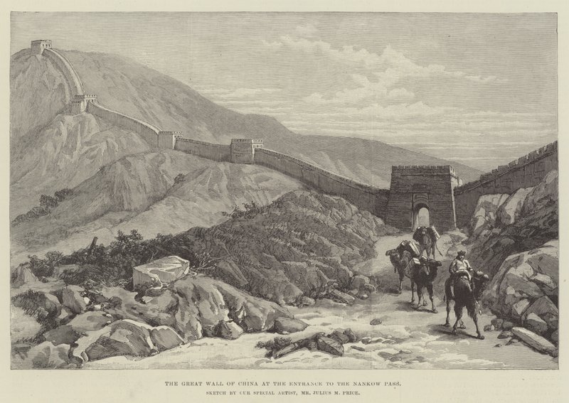 Nankow Geçidi Girişinde Çin Seddi by Julius Mandes Price