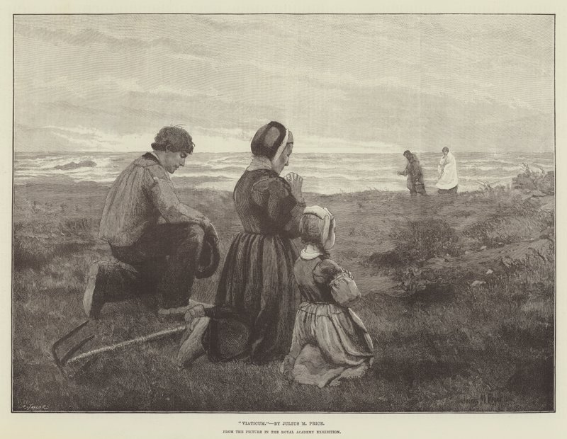 Kraliyet Akademisi Sergisindeki Resimden Viaticum by Julius Mandes Price
