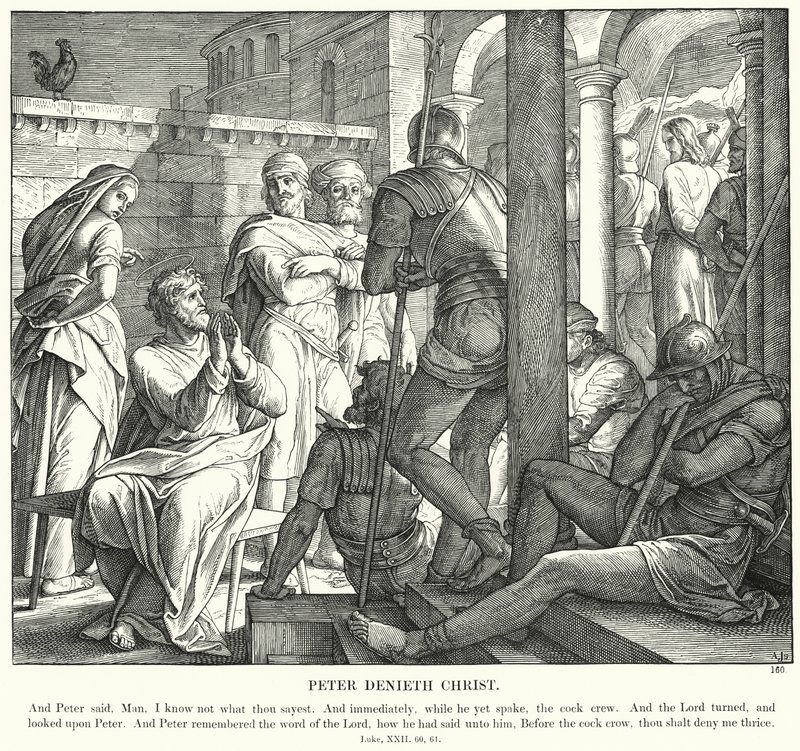 Peter Denieth Mesih (gravür) by Julius (after) Schnorr von Carolsfeld