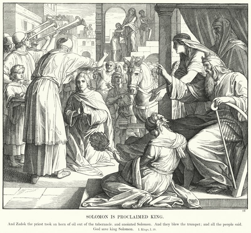 Süleyman Kral Bildirildi (gravür) by Julius (after) Schnorr von Carolsfeld