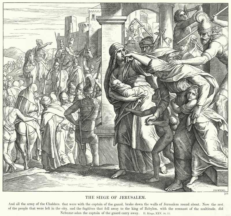 Kudüs Kuşatması (gravür) by Julius (after) Schnorr von Carolsfeld
