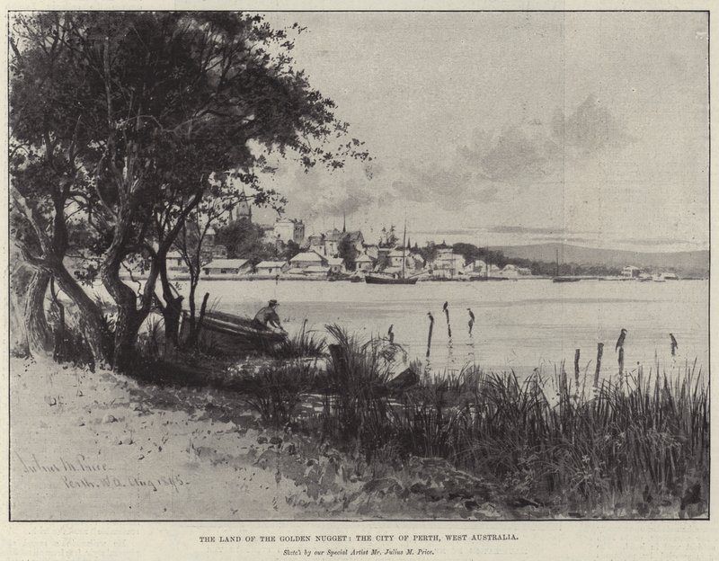 Altın Külçe Ülkesi, Perth Şehri, Batı Avustralya by Julius Mandes Price