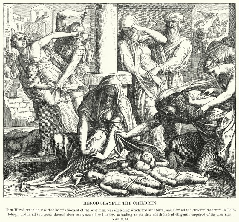 Herod Çocukları Slayeth by Julius Schnorr von Carolsfeld