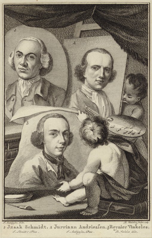 Izaak Schmidt, Jurriaen Andriessen ve Reinier Vinkeles
