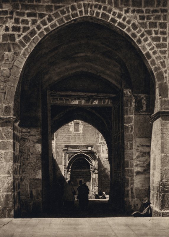 Kudüs, Tapınak Yeri Girişi (s/b fotoğraf) by Karl Grober