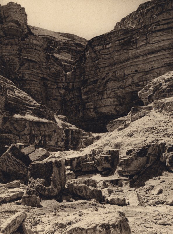 Wadi en-Nar (s/b fotoğraf) by Karl Grober