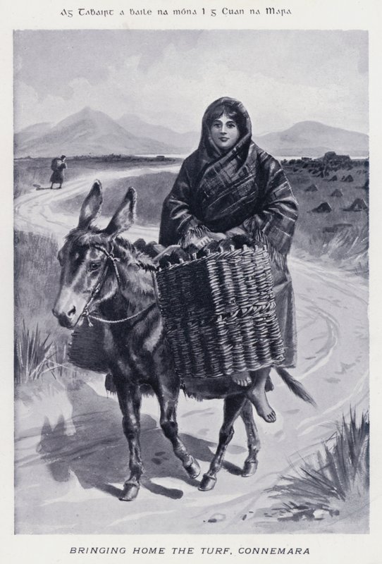 Eve Çim Getirmek, Connemara (s/b fotoğraf) by Karl Karlovich Piratsky