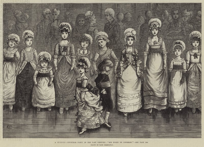 Geçen Yüzyılda Bir Çocuk Noel Partisi, Sir Roger de Coverley by Kate Greenaway