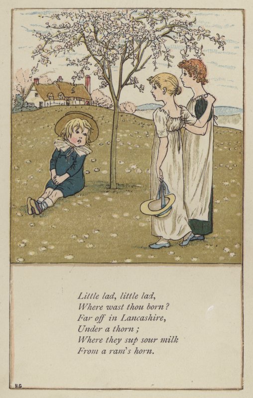 Küçük delikanlı, küçük delikanlı (renkli taş) by Kate (after) Greenaway