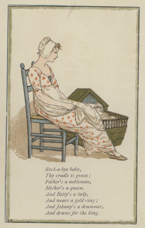 Güle güle bebek (renkli taş) by Kate (after) Greenaway
