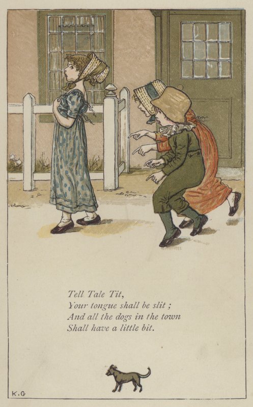 Tell Tale Tit (renkli taş) by Kate (after) Greenaway