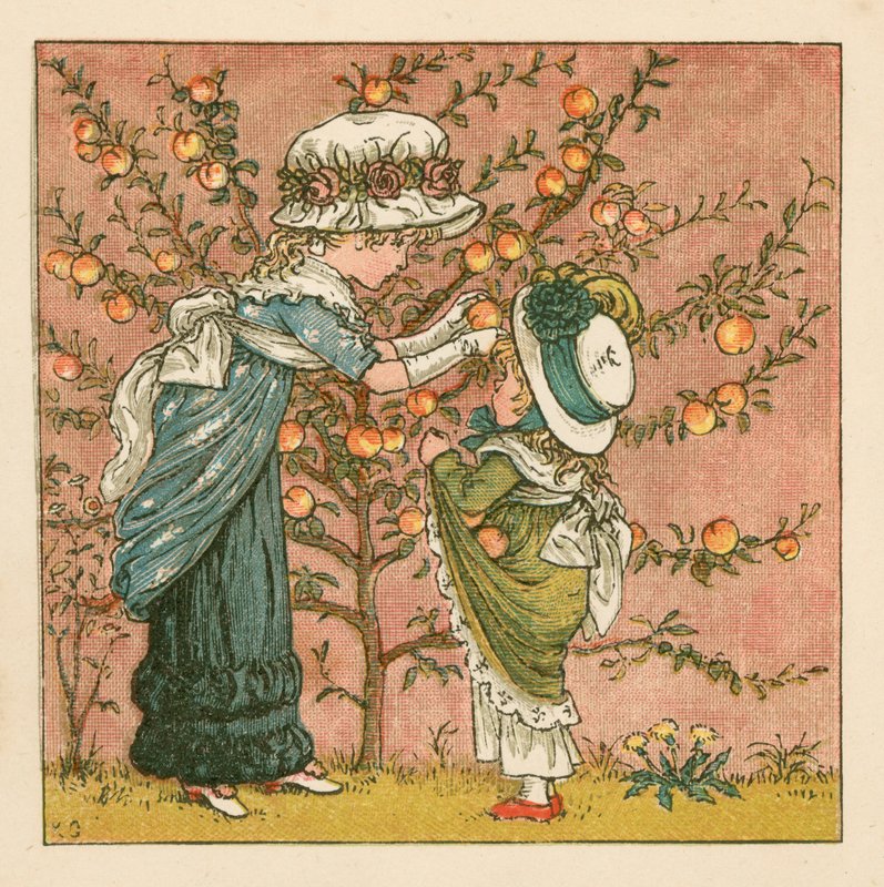 şeftali toplamak by Kate Greenaway
