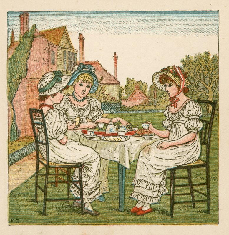 bahçede çay by Kate Greenaway