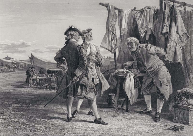 Sir Walter Scott'ın Korsan çizimi (gravür) by Keeley Halswelle