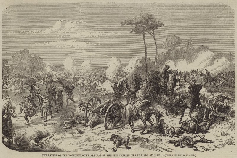 Volturno Savaşı, Piedmontluların Capua Alanına Gelişi by Konrad Grob