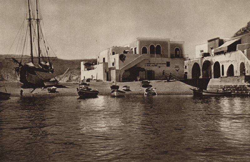 İtalya: S Angelo, Ischia (s/b fotoğraf) by Kurt Hielscher