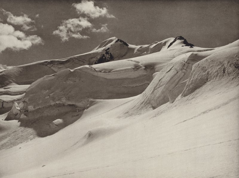 Batıdan Wildspitze (s/b fotoğraf) by Kurt Hielscher