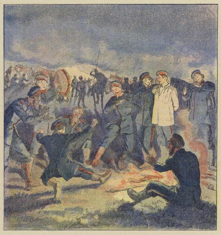 Çadırda Rus süvarileri by L. Malespine
