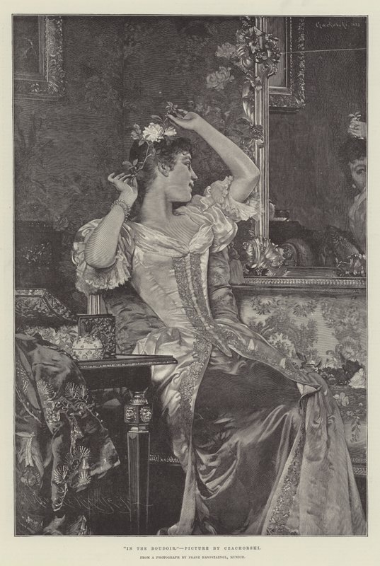 In the Boudoir engraving by Ladislaw von Czachorski