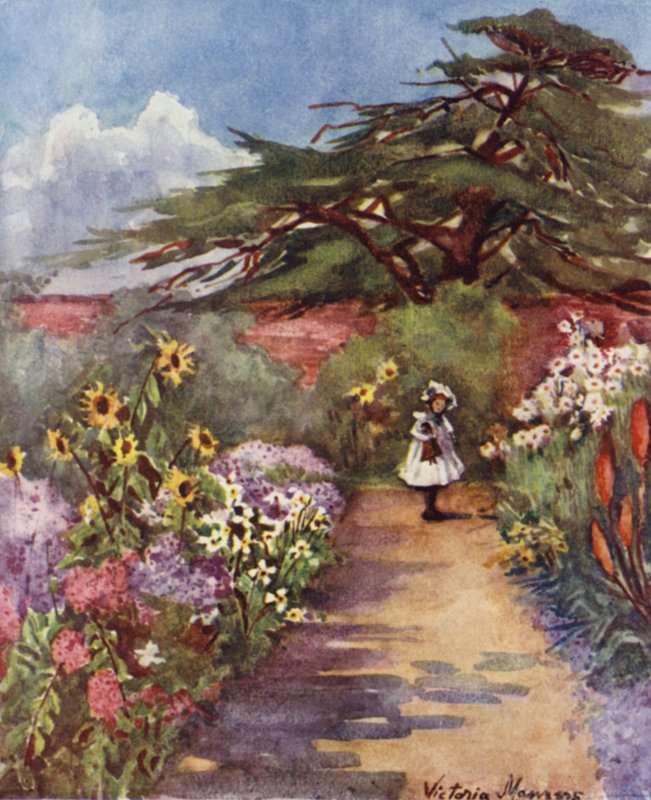 Eski İngiliz Bahçesi, Brockwell Parkı (renkli taş) by Lady Victoria Marjorie Harriet Manners