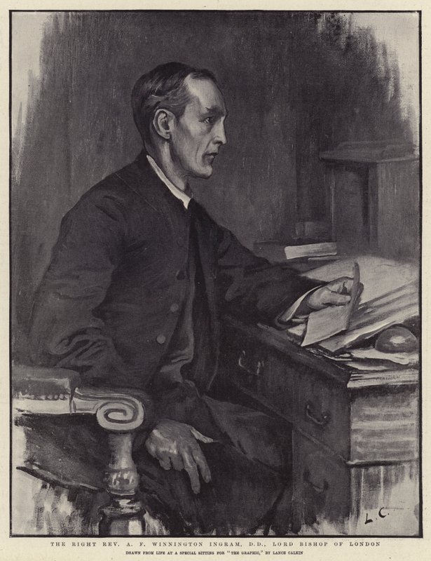 Sağ Muhterem AF Winnington Ingram, DD, Londra Lord Bishop by Lance Calkin