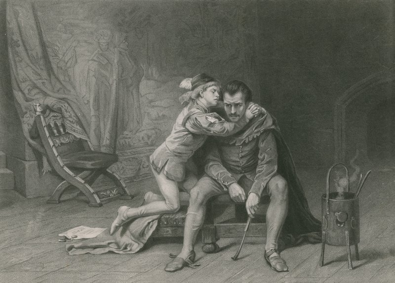 Prens Arthur ve Hubert, Kral John by Laslett John Pott