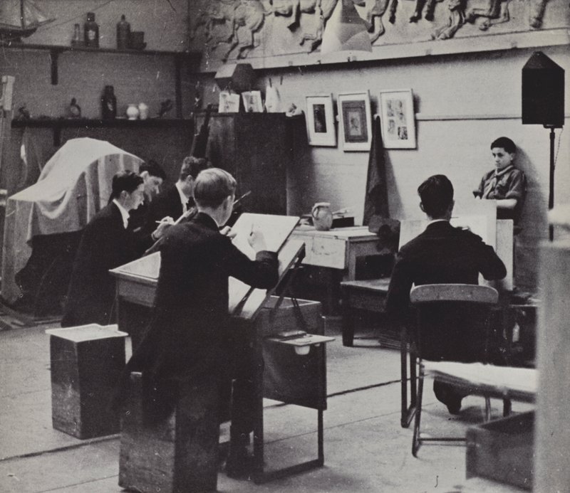 Çizim Okulu, Eton (s/b fotoğraf) by Laszlo Moholy Nagy