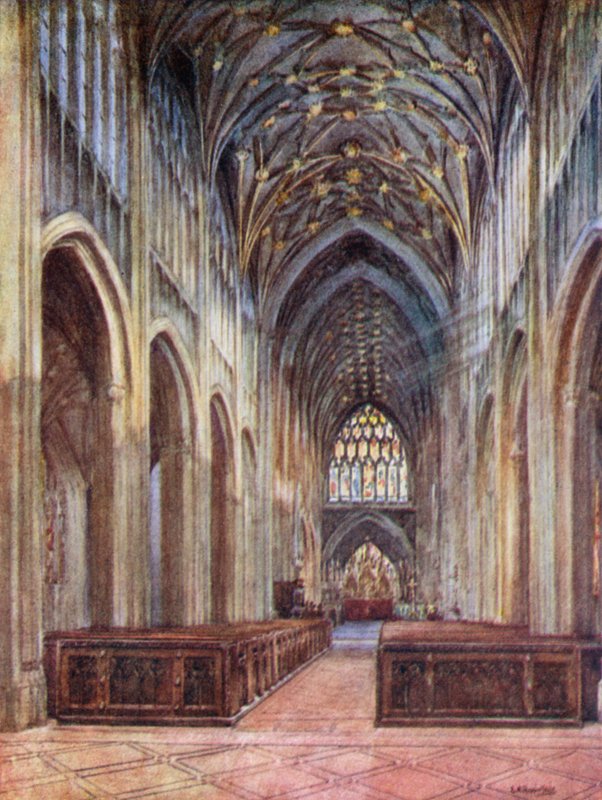 St Mary Redcliffe, looking East  by Laura Annie Happerfield