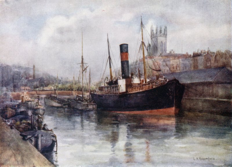 The Menapia, an Irish Trader, St Stephens Church in the Background  by Laura Annie Happerfield