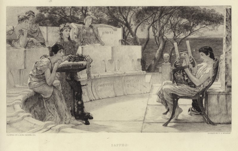 Sapfo by Lawrence Alma Tadema