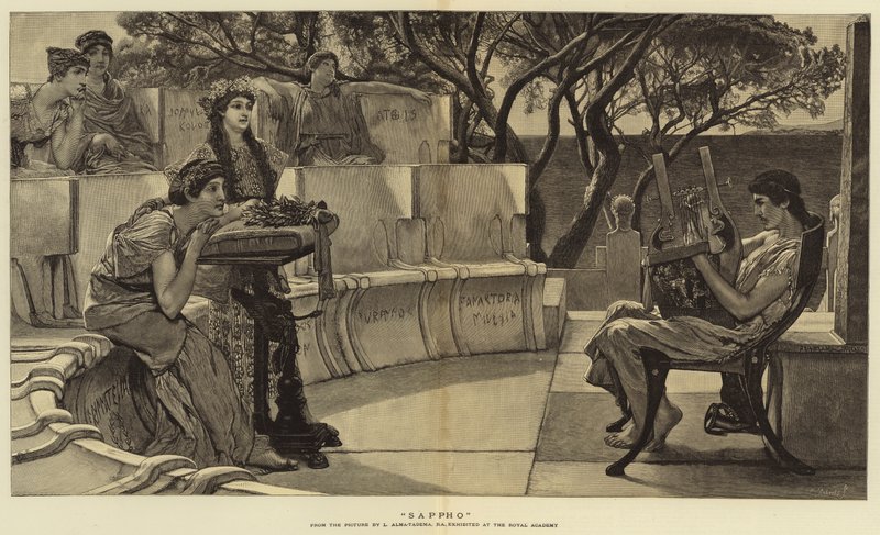 Sapfo by Lawrence Alma Tadema