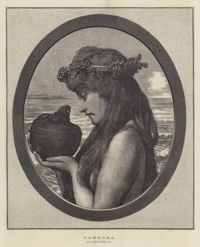pandora by Lawrence Alma Tadema