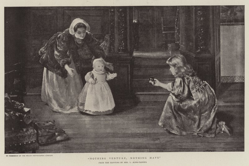 Hiçbir Şey Girişim, Hiçbir Şey Yok by Lawrence Alma Tadema