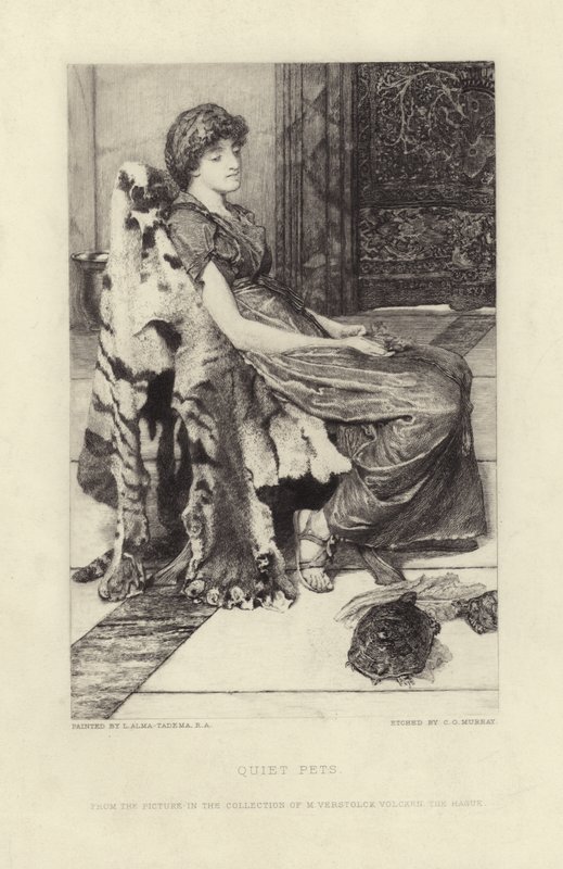 sessiz evcil hayvanlar by Lawrence Alma Tadema