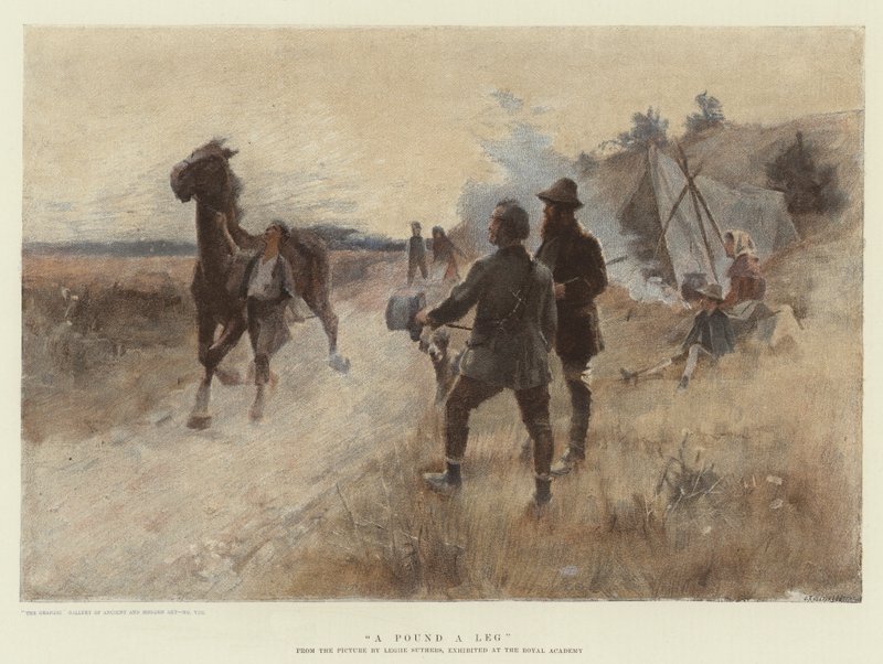 Bir Pound a Bacak (chromolitho) by Leghe Suthers