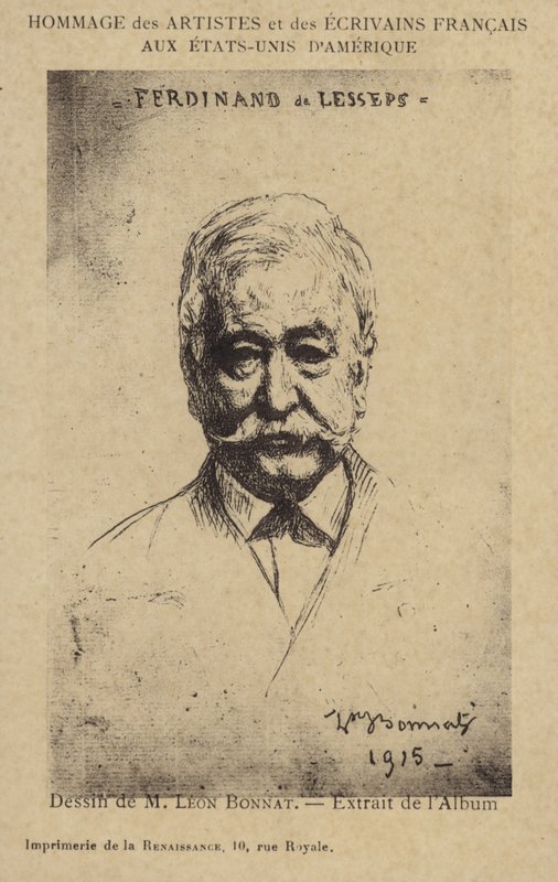 Ferdinand de Lesseps (1805-1894), Fransız girişimci ve kanal oluşturucu by Leon Joseph Florentin Bonnat