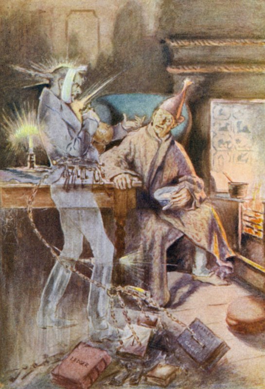 Bir Noel Şarkısı için İllüstrasyon by Leonard Skeats
