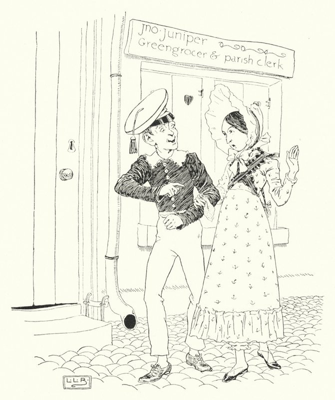 Tommy Snooks ve Bessy Brooks olarak (gravür) by Leonard Leslie Brooke