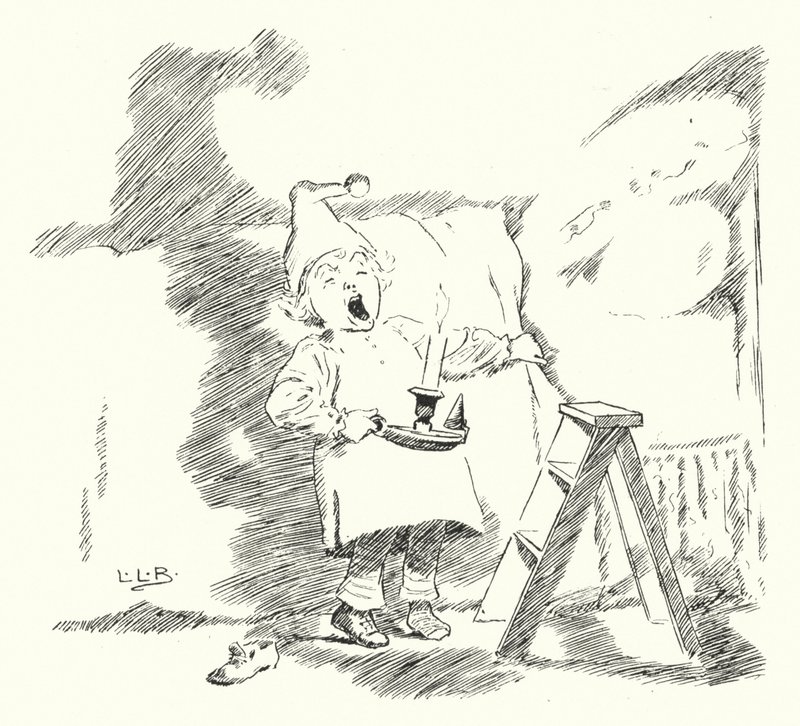 Deedle, deedle, hamur tatlısı, oğlum John (gravür) by Leonard Leslie Brooke